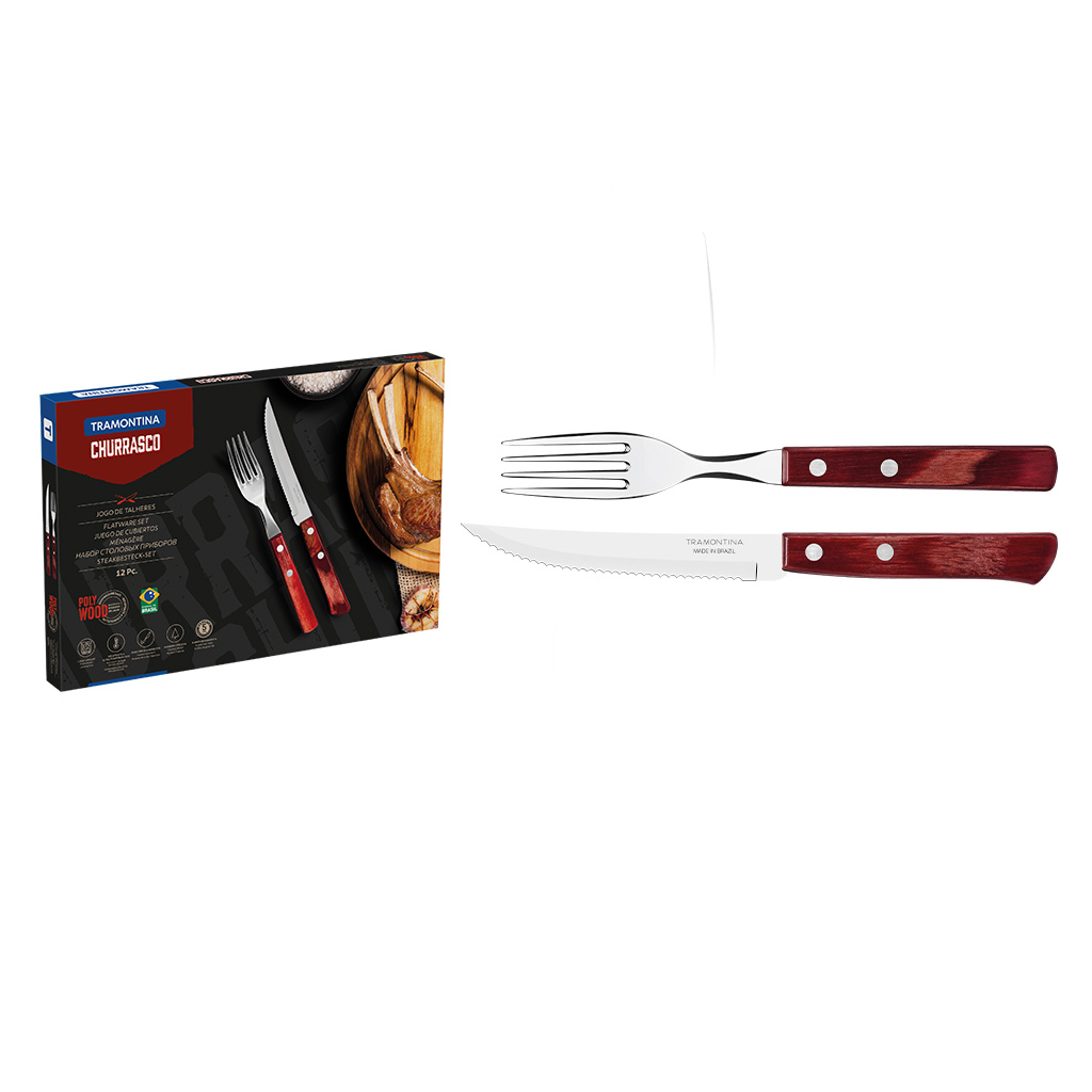 Tramontina Churrasco 8-piece steak cutlery set, 29899-296